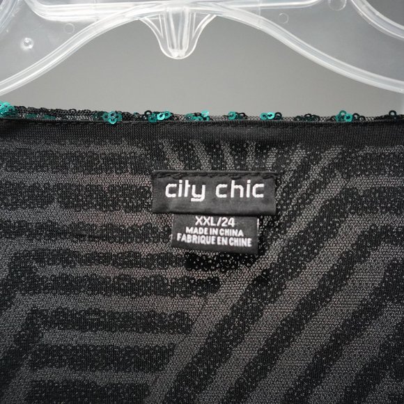 Elegant Green Sequin Dress - Picture 4 of 4